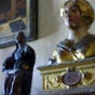 Le cloître donne accès à l'ancienne sacristie où se trouve le Trésor de la cathédrale. On peut découvrir la crosse de saint Lizier du XIIe siècle ainsi que le buste reliquaire de saint Lizier. Ce buste, en argent doré ciselé est attribué à Antoine Favier, orfèvre à Toulouse, qui l'aurait réalisé en 1531.